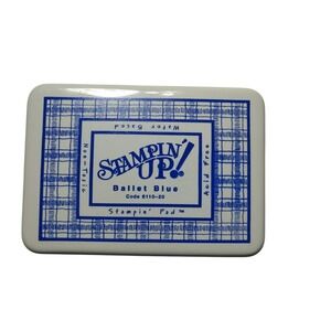Stampin Up Ballet Blue Ink Pad Water Based Acid Free Non Toxic Crafting Supplies